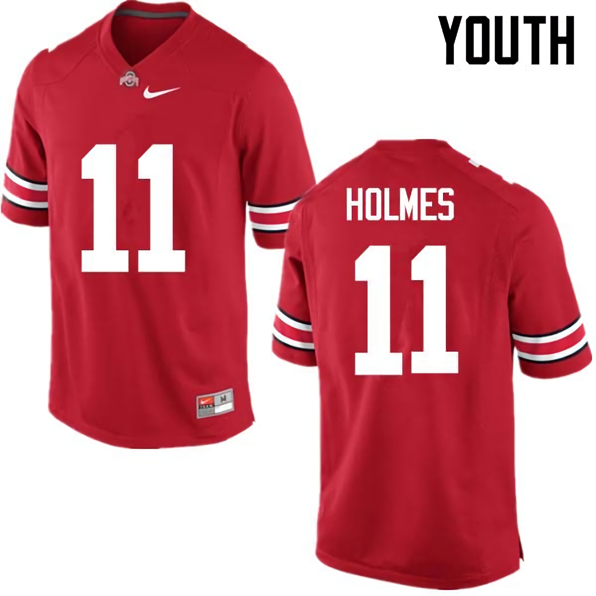 Jalyn Holmes Ohio State Buckeyes Youth NCAA #11 Nike Red College Stitched Football Jersey UAW4556TW